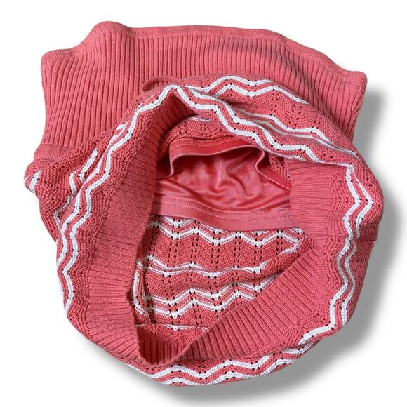 Guess‎ Strapless Knit Top Womens Size M Striped Pink White Y2K - Picture 5 of 8